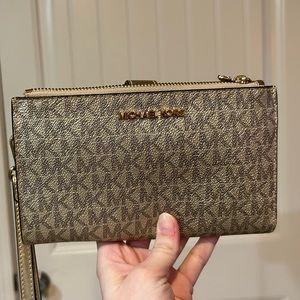 gold michael kors wallet!